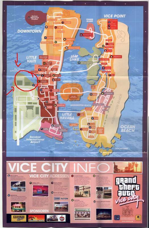 Карта Стадиона Вайс Сити