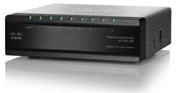  Cisco SB SG200-08P 8-port Gigabit PoE Smart Switch
